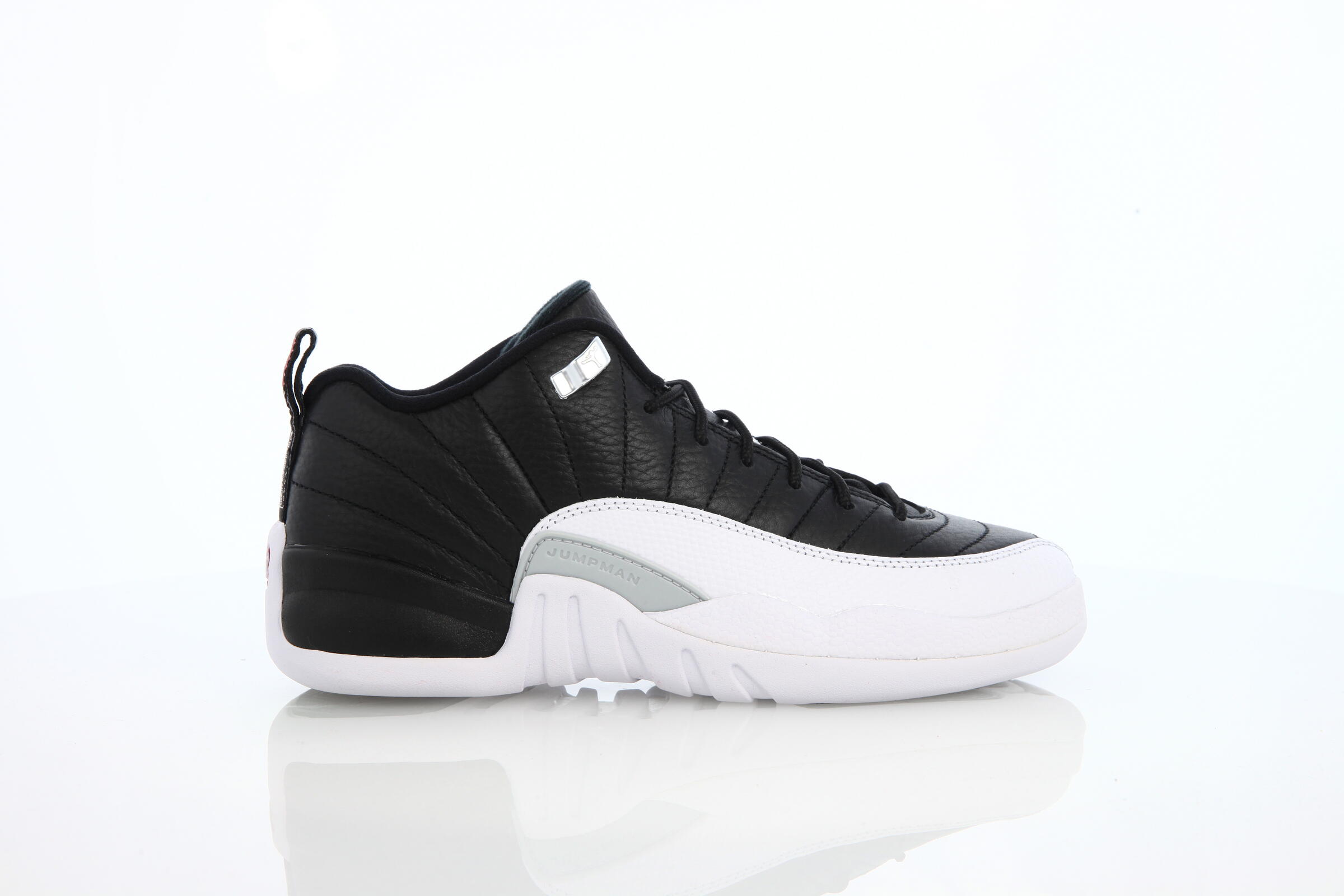 Jordan 12 black and white low best sale